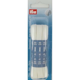 P/SB Schuhband flach 8mm/90cm weiß Prym 974 723