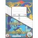 Heft #6 A5 40 Blatt liniert 10mm 1 Mittelstreifen...