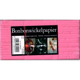 Bonbonwickelpapier 8x16, rosa, ca. 100 Blatt