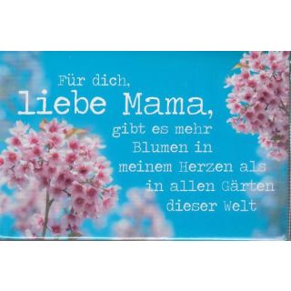 Magnet Photo-Design mit liebevoller Botschaft "liebe Mama", 8x5,3cm