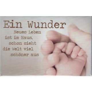 Magnet Photo-Design mit liebevoller Botschaft "Ein Wunder", 8x5,3cm