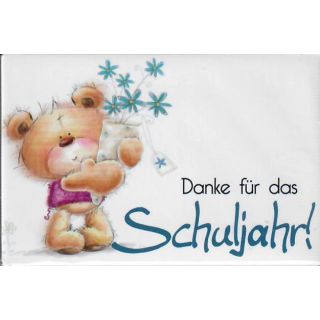 Magnet Bärchen-Design mit liebevollem Spruch "Schuljahr", 8x5,3cm