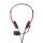 CHST100PK PC-Headset | Auf Ohr | Stereo | 2x 3.5 mm | Klappbarer Mikrofon | Pink