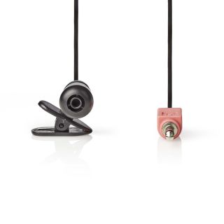 MICCJ100BK Mikrofon | Benutzt für: Notebook / Smartphone / Tablet | Kabelgebunden | 1x 3.5 mm