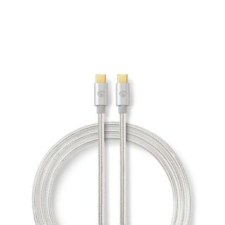 CCTB64750AL10 USB-Kabel | USB 3.2 Gen 2 | USB-C? Stecker | USB-C? Stecker | 100 W | 4K@60Hz | 10 Gbps | Vergoldet | 1.00 m | Rund | Geflochten / Nylon | Aluminium | Verpackung mit Sichtfenster