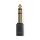 CABW23930AT Stereo-Audio-Adapter | 6.35 mm Stecker | 3.5 mm Buchse | Vergoldet | Gerade | ABS | Anthrazit | 1 Stück | Box
