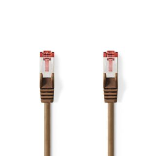 CCGP85221BN100 CAT6-Netzwerkkabel | RJ45 Stecker | RJ45 Stecker | S/FTP | 10.0 m | Rund | LSZH | Braun | Plastikbeutel