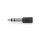 CAGB23930BK Stereo-Audio-Adapter | 6.35 mm Stecker | 3.5 mm Buchse | Vernickelt | Gerade | ABS | Schwarz | 1 Stück | Box
