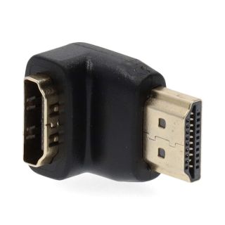 CVGB34901BK HDMI? -Adapter | HDMI? Stecker | HDMI? Ausgang | Vergoldet | 90° abgewinkelt | ABS | Schwarz | 1 Stück | Box