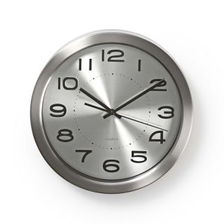 CLWA010MT30SR Wanduhr | Durchmesser: 300 mm | Edelstahl | Silber