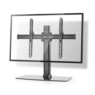 TVSM2330BK Vollbeweglicher TV-Ständer | 32-65  | maximal unterstützes Bildschirmgewicht: 45 kg | kippbar | drehbar | Einstellbare voreingestellte Höhen | Glas / Stahl | Schwarz