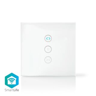 WIFIWC10WT SmartLife Wandschalter | Sonnenschirm / Verschluss / Vorhang | Wandhalterung | 300 W | Android? / IOS | Glas | Weiss