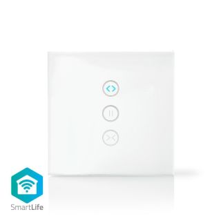 WIFIWC10WT SmartLife Wandschalter | Wi-Fi | Sonnenschirm / Verschluss / Vorhang | Wandhalterung | 300 W | Android? / IOS | Glas | Weiss