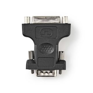 CCGP32901BK VGA-Adapter | VGA Stecker | DVI-I 24+5-Pin Buchse | Vernickelt | Gerade | ABS / Metall | Schwarz | Plastikbeutel