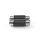 CAGB24952BK Stereo-Audio-Adapter | 2x Cinch Buchse | 2x Cinch Buchse | Vernickelt | Gerade | ABS | Schwarz | 1 Stück | Box