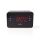 CLAR002BK Digital-Wecker-Radio | LED | 1x 3.5 mm Audio Input | Zeitprojektion | AM / FM | Snooze-Funktion | Sleep Timer | Anzahl Alarme: 2 | Schwarz