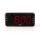 CLAR004BK Digital-Wecker-Radio | LED | 1x 3.5 mm Audio Input | Zeitprojektion | AM / FM | Snooze-Funktion | Sleep Timer | Anzahl Alarme: 2 | Schwarz