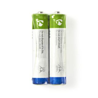 BAZCR032SP Zink-Kohle-Batterie AAA | 1.5 V DC | Zink-Kohle | 2er Schrumpfpackung | R03 | Verschiedene Geräte | Blau / Grün / Weiss