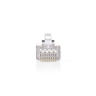 CCGB89302ME RJ45-Stecker | Stecker | Solid STP CAT5 | Gerade | Vergoldet | 10 Stück | PVC | Transparent | Box