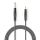 COTH23205GY15 Stereo-Audiokabel | 6.35 mm Stecker | 3.5 mm Stecker | Vernickelt | 1.50 m | Rund | Dunkelgrau | Kartonhülle