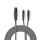 COTH15220GY30 Balanced Audio-Kabel | XLR 3-Pin Buchse | 2x RCA Stecker | Vernickelt | 3.00 m | Rund | PVC | Dunkelgrau | Kartonhülle