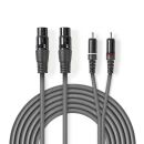COTH15230GY30 Balanced Audio-Kabel | 2x XLR 3-Pin Buchse...