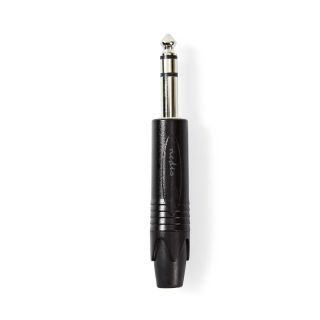 COTP23901BK Audio-Anschluss | Gerade | Stecker | Vernickelt | Lot | Kabeleingangsdurchmesser: 6.0 mm | Aluminium | Schwarz | Plastikbeutel | 1 Stück