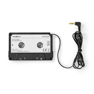 ACON2200BK Car Audio Aux-Kassetten-Adapter | 3.5 mm | Kabellänge: 1.00 m | Schwarz