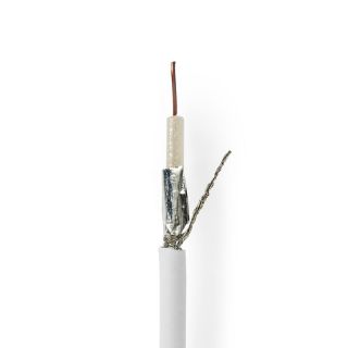 CSBG4015WT500 Antennenkabel auf Rolle | RG59 | 75 Ohm | Doppelt geschirmt | ECA | 50.0 m | Koax | PVC | Weiss | Kartonverpackung