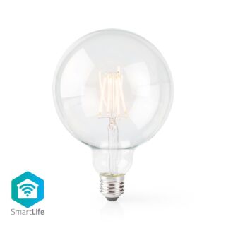 WIFILF10WTG125 SmartLife LED Filament Lampe | E27 | 500 lm | 5 W | Warmweiss | 2700 K | Glas | Android? / IOS | G125 | 1 Stück