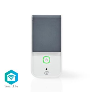 WIFIPO120FWT SmartLife Smart Stecker | IP44 | Leistungsmesser | 3680 W | Schutzkontakt / Typ F (CEE 7/7) | -30 - 40 °C | Android? / IOS | Grau / Weiss | 1 Stück
