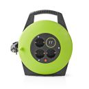 PECCR10UFGN Kabelrolle | Schutzkontakt | 10.0 m | 3000 W...