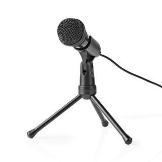 MICTJ100BK Mikrofon | Benutzt für: Desktop / Notebook / Smartphone / Tablet | Kabelgebunden | 1x 3.5 mm