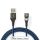 GCTB39300AL10 USB-Kabel | USB 2.0 | Apple Lightning 8-Pin | USB-A Stecker | 12 W | 480 Mbps | Vernickelt | 1.00 m | Rund | Geflochten / Nylon | Blau / Schwarz | Verpackung mit Sichtfenster