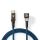 GCTB60700BK20 USB-Kabel | USB 2.0 | USB-C? Stecker | USB-C? Stecker | 480 Mbps | Vergoldet | 2.00 m | Rund | Geflochten / Nylon | Blau / Schwarz | Verpackung mit Sichtfenster