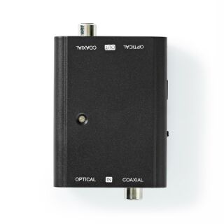 ACON2507BK Digital Audio Converter | 2-Weg | Audio- / Video- / Dateneingänge: 1x S/PDIF (RCA) Female / 1x Toslink Female | Audio- / Video- / Datenausgänge: 1x S/PDIF (RCA) Female / 1x TosLink Female | Handbuch | Schwarz