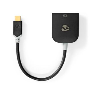 CCBW64852AT02 USB-C? Adapter | USB 3.2 Gen 1 | USB-C? Stecker | VGA Buchse | 1920x1200 | 0.20 m | Rund | Vergoldet | PVC | Anthrazit | Verpackung mit Sichtfenster und Eurolochung