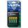 VARTA-57687 NiMH LCD Plug Charger+ (AA, AAA & 9 Volt) inkl. 4x AA 2100 mAh