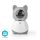 WIFICI30CGY SmartLife Innenkamera | Full HD 1080p | Pan tilt | Cloud Storage (optional) / microSD (not enthalten) | mit Bewegungssensor | Nachtsicht | Grau / Weiss