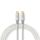 CCTB64020AL20 USB-Kabel | USB 3.2 Gen 2x2 | USB-C? Stecker | USB-C? Stecker | 100 W | 4K@60Hz | 20 Gbps | Vergoldet | 2.00 m | Rund | Geflochten / Nylon | Silber | Verpackung mit Sichtfenster