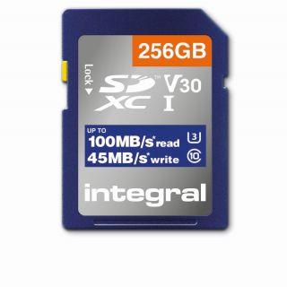 INSDX256G1V30 Hochgeschwindigkeits-SDHC/XC V30 UHS-I U3 256 GB SD-Speicherkarte