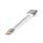 CCTB64480AL02 USB-C? Adapter | USB 3.2 Gen 1 | USB-C? Stecker | DisplayPort Buchse / USB-C? Buchse | 4K@60Hz | Power delivery | 0.20 m | Rund | Vergoldet | Geflochten / Nylon | Silber | Verpackung mit Sichtfenster