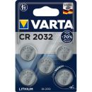 VARTA-6032 Lithium-Knopfzelle CR2032 5-Blisterkarte...