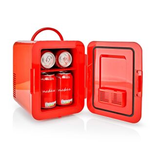 KAFR120CRD Tragbare Mini-Kühlschrank | 4 l | 12 V DC / 100 - 240 V AC | Red