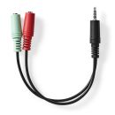 CAGB22150BK02 Stereo-Audiokabel | 3.5 mm Stecker | 2x 3.5...
