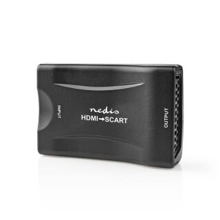 VCON3461BK HDMI ? Converter | HDMI? Input | SCART Female | 1-Weg | 1080p | 1.2 Gbps | ABS | Schwarz