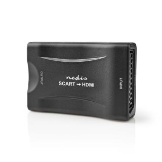 VCON3463BK HDMI ? Converter | SCART Female | 1x HDMI? Output | 1-Weg | 1080p | 1.2 Gbps | ABS | Schwarz