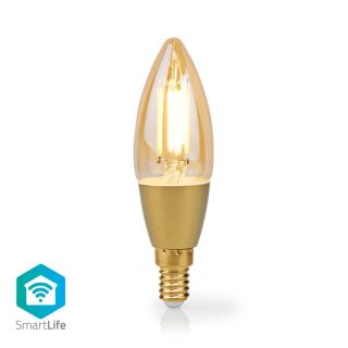 WIFILRF10C37 SmartLife LED Filament Lampe | E14 | 470 lm | 4.90 W | Warmweiss | 1800 - 3000 K | Glas | Android? / IOS | Kerze | 1 Stück