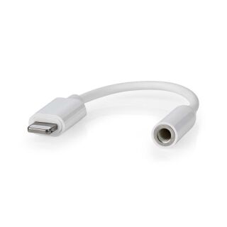 CCGB39950WT01 Lightning-Adapter | Apple Lightning 8-Pin | 3.5 mm Buchse | Vernickelt | 0.10 m | Rund | PVC | Box