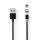 CCGB60630BK20 USB-Kabel | USB 2.0 | USB-A Stecker | USB Micro-B Stecker / USB-C? Stecker | 10 W | No Data Transfer | Vernickelt | 2.00 m | Rund | Nylon | Schwarz | Box